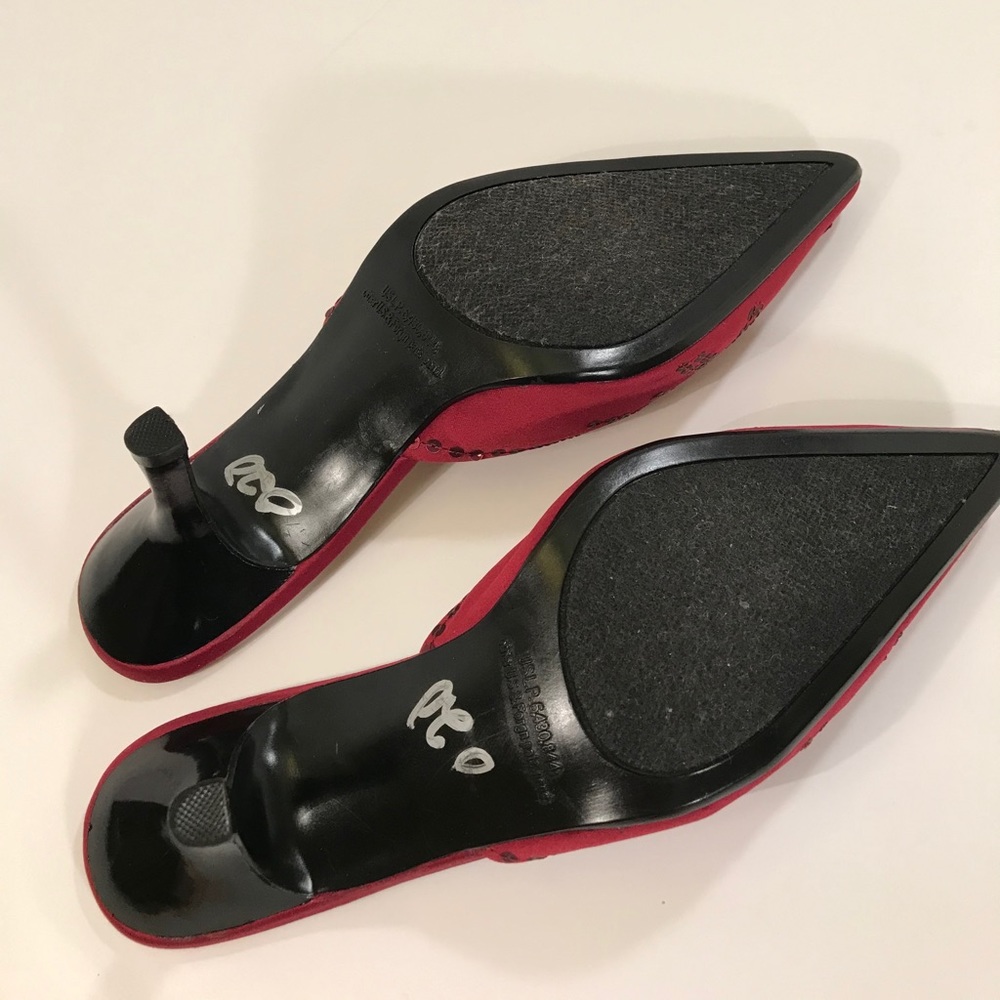 Red sequenced heels - Picture 6 of 6